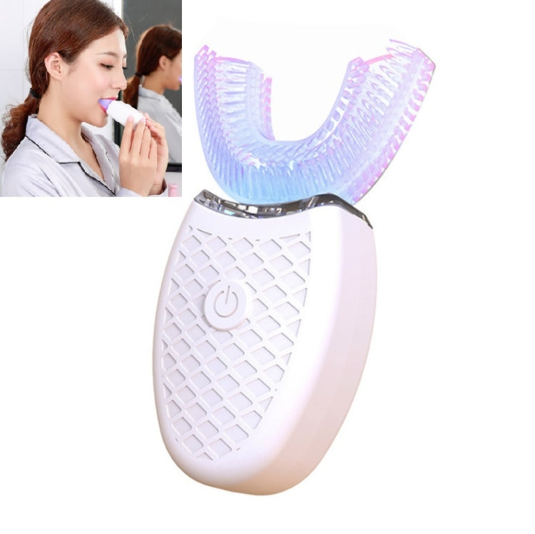 Spazzolino elettrico per denti sbiancanti per bocca pigra a forma di U Spazzolino elettrico per denti sbiancanti per bocca pigra a forma di U